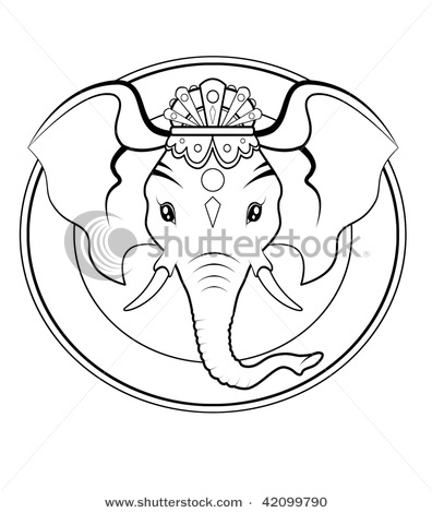stock-photo-black-and-white-illustration-logo-of-hindu-divinity-ganesha-42099790 (396x470, 41Kb)