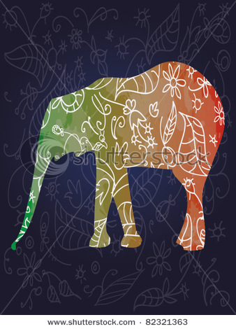 stock-vector-animals-and-birds-on-a-blue-background-elephant-82321363 (338x470, 70Kb)