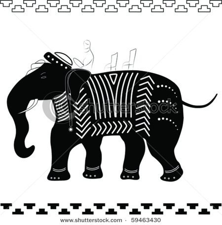 stock-vector-black-indian-elephant-with-rider-59463430 (450x456, 50Kb)