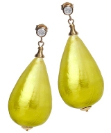 Amanda Pearl Chartreuse Gobstopper Earrings (160x192, 21Kb)