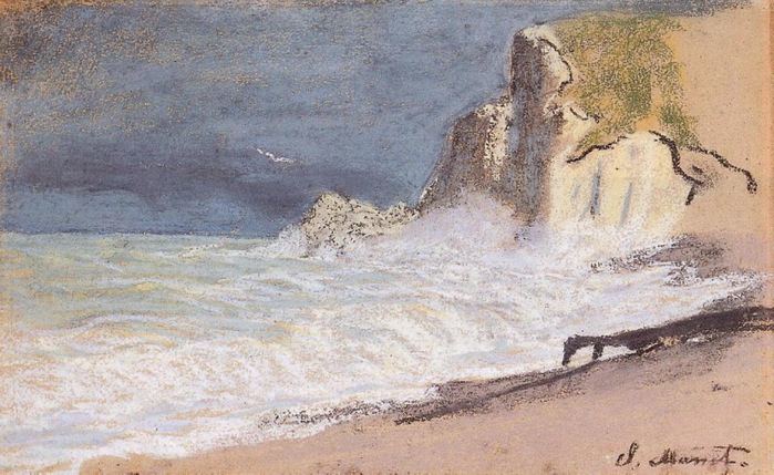   - The Manneport, Etretat - Amont Cliff, Rough Weather (700x429, 134Kb)