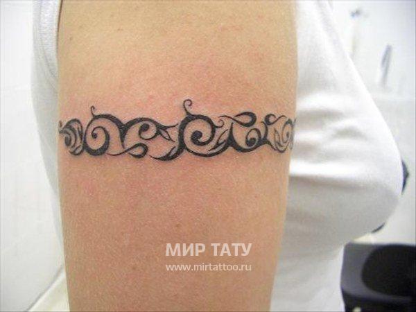 Татуировки браслет на плече