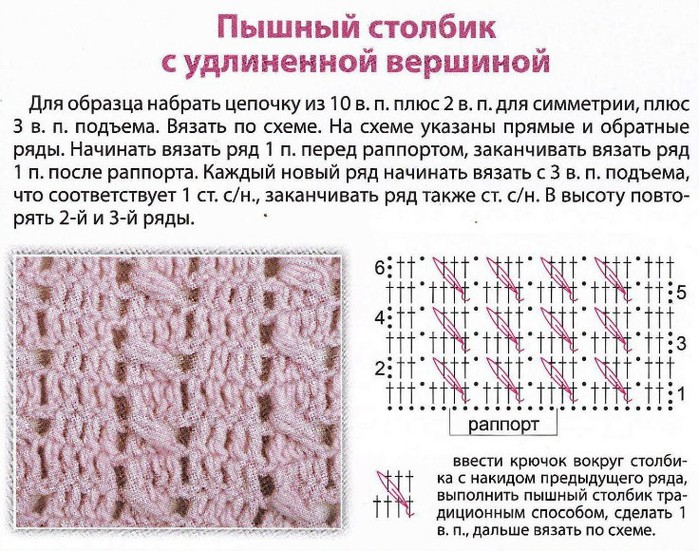 Пышный столбик. Виды пышных столбиков. Пышный столбик крючком как вязать схема и объяснение. Вязание вытянутый столбик. Пышный столбик крючком с наклоном.