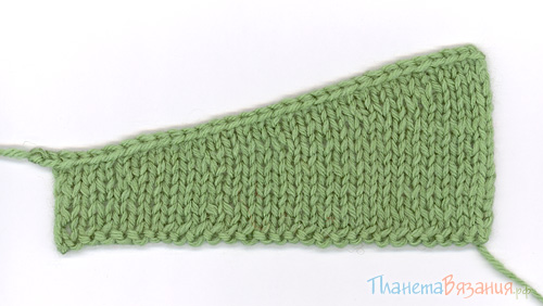 Частичное вязание: укороченные ряды
