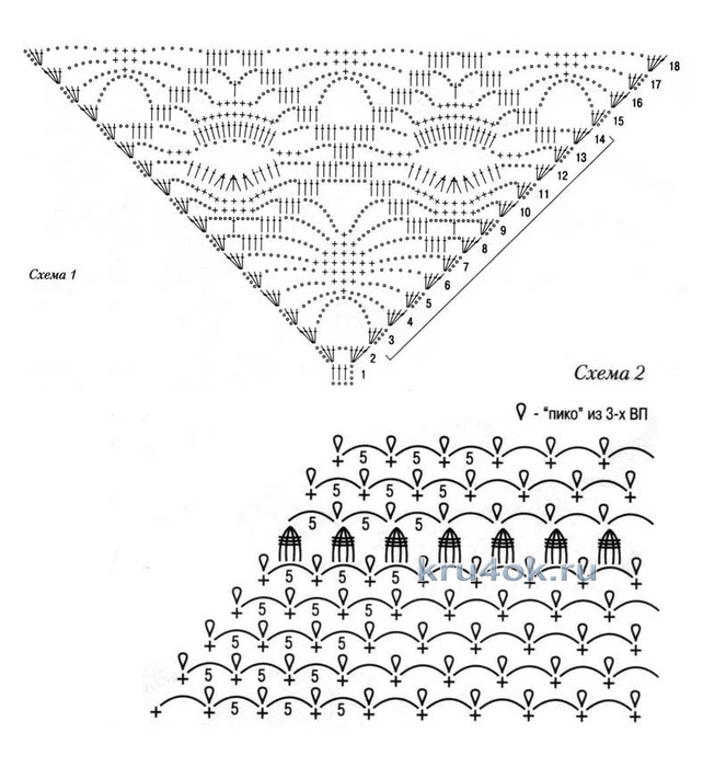 Пике схема крючком