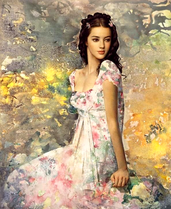 Девушки Xie Chuyu2 (573x700, 819Kb)
