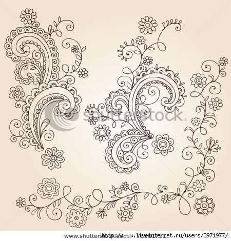 stock-vector-hand-drawn-abstract-henna-mehndi-abstract-flowers-and-vines-paisley-doodle-vector-illustration-76901791 (450x470, 176Kb)