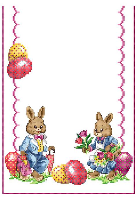 AMA 36-9264 Easter Rabbits TR (474x700, 46Kb)