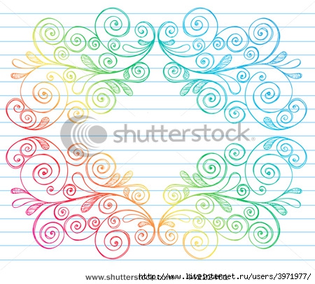 stock-vector-hand-drawn-abstract-swirls-symmetrical-frame-sketchy-doodles-on-lined-notebook-paper-vector-44222461 (450x406, 180Kb)