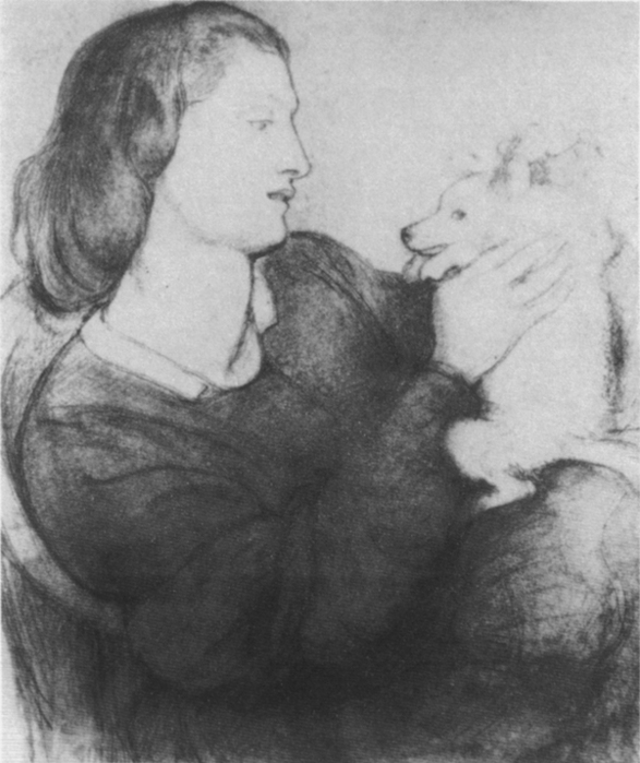 Woman and Lapdog (587x700, 192Kb)