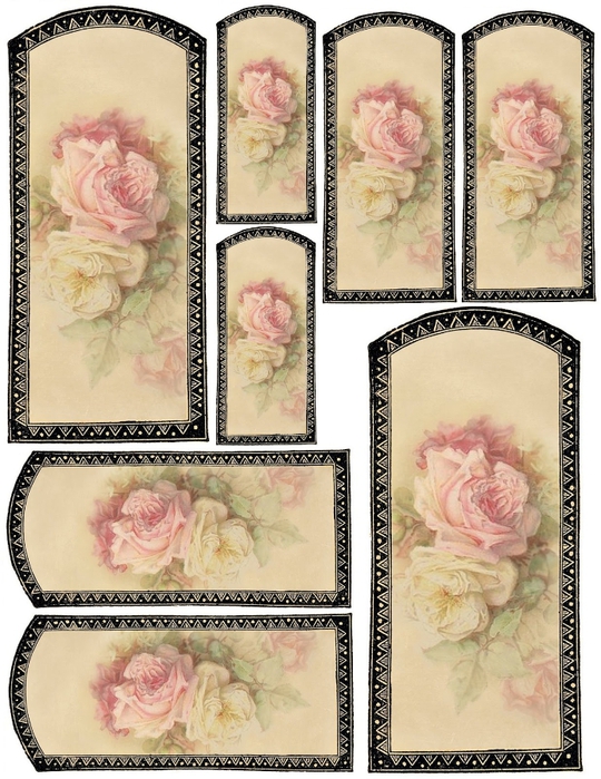 Vanilla label & rose tags collage sheet (540x700, 325Kb)