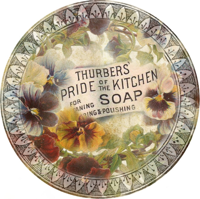 pansy grungy Thurbers' soap circle tag 2 (700x696, 358Kb)