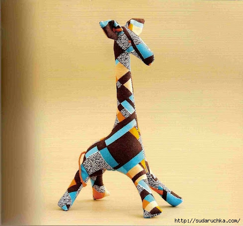 Жираф из фетра:выкройки для творчества