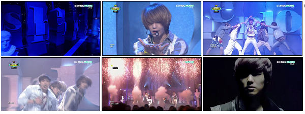 SHINee - Sherlock + No. 1 @ 120327 MBC Music Show! (600x225, 333Kb)