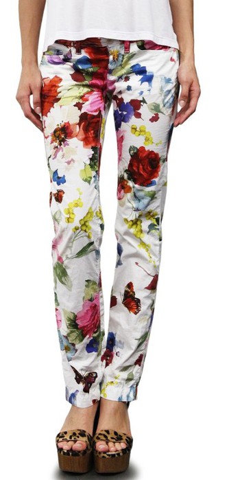 Dolce & Gabbana Print Stretch Cotton Pants (334x700, 51Kb)
