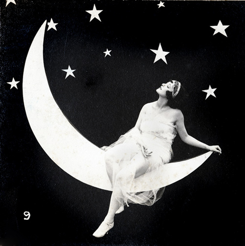 Lady on the Moon - Arcade Stereo Card - c.1920s (497x500, 88Kb)