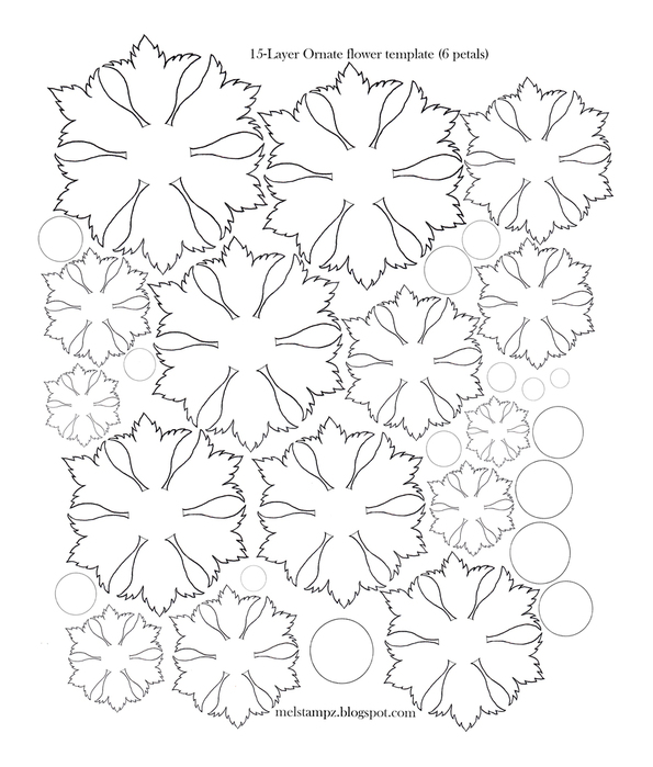 6 petal ornate flower template (595x700, 221Kb)
