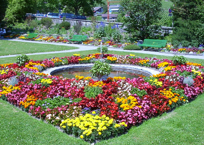 All sizes  The garden of the Castle of Spiez  Flickr - Photo Sharing! (700x497, 883Kb)