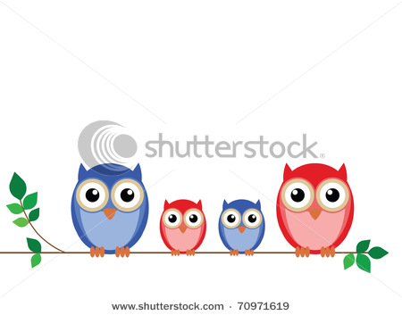 stock-photo-family-of-owls-sat-on-a-tree-branch-70971619 (450x353, 35Kb)