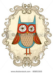  stock-vector-owl-with-frame-illustration-vector-85853305 (342x470, 73Kb)