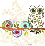  stock-vector-sweet-owl-sitting-on-branch-three-different-unique-flowers-layered-84798199 (450x457, 107Kb)