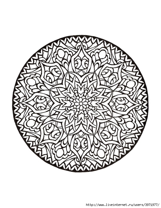 Dover Coloring Book - Mystical Mandala Coloring Book_0025 (540x700, 253Kb)