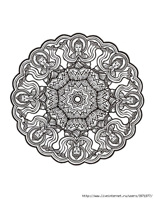 Dover Coloring Book - Mystical Mandala Coloring Book_0029 (540x700, 270Kb)