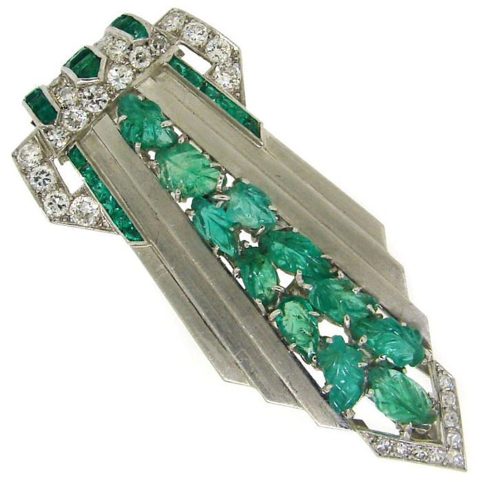 art-deco-emerald-dress-clip (700x700, 76Kb)