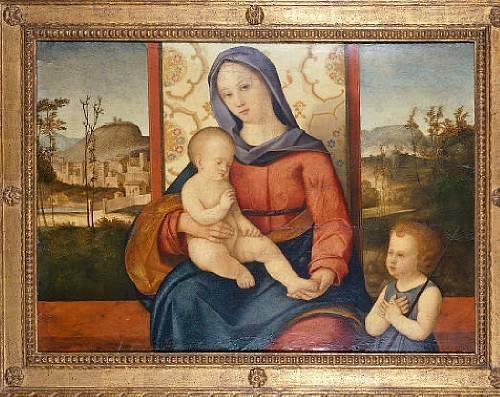 MADONNA AND CHILD WITH THE INFANT SAINT JOHN THE BAPTIST (500x397, 146Kb)