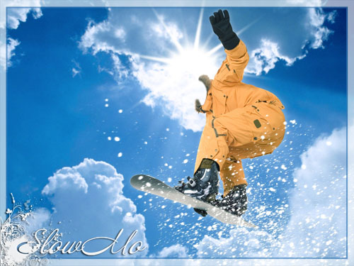 SlowMo, Pphotoshop, Templates for photoshop, Psd, Psd-, , , ,  ,  , , , , , , , , Sky, Snow, Jump, Snowboarder, Board, Fly, /1334860923_SnowBoarder (500x375, 76Kb)