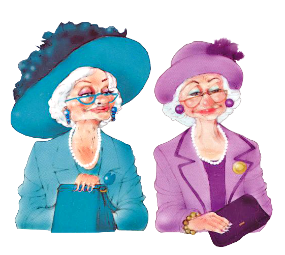 Женщина в 70 юмор. Две старушки в шляпках. Модная старушка иллюстрации. Две смешные старушки. Старушка в модной шляпке.
