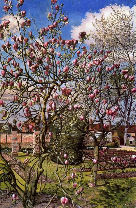 Landscape with Magnolia. Odney club 1938 (458x700, 136Kb)