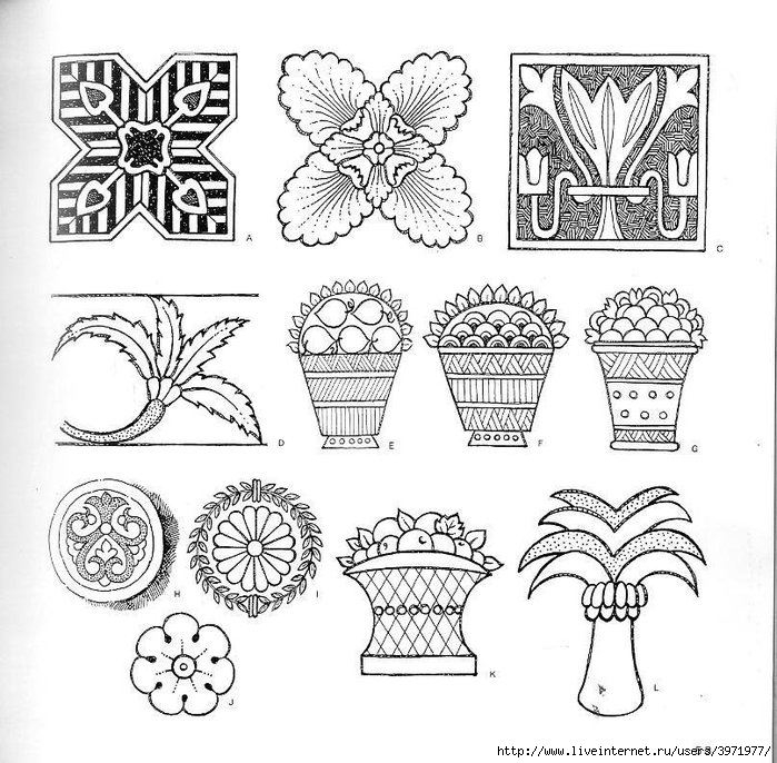 4000 motifs de fleurs et de plantes (41) (700x686, 297Kb)