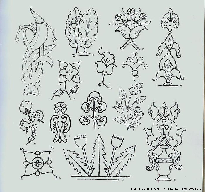 4000 motifs de fleurs et de plantes (47) (700x656, 275Kb)