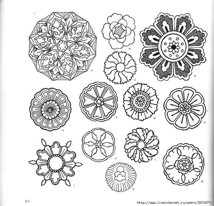 4000 motifs de fleurs et de plantes (82) (700x673, 320Kb)