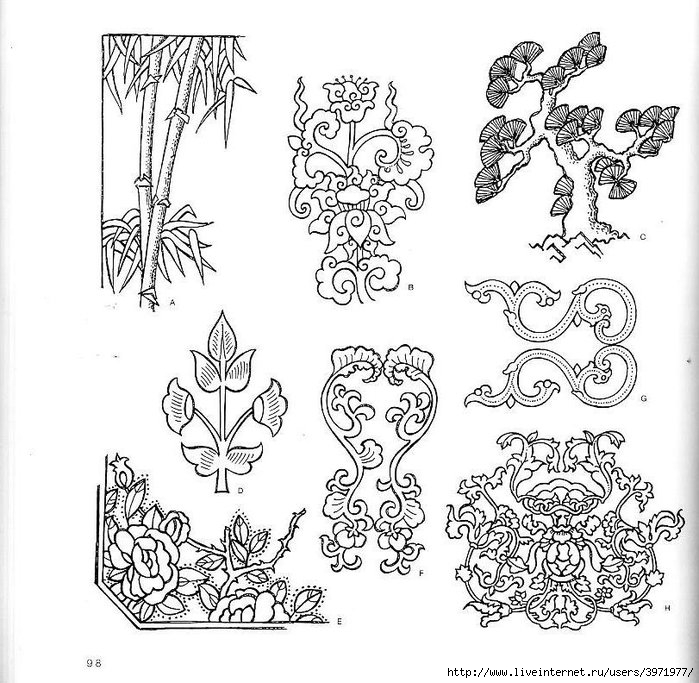 4000 motifs de fleurs et de plantes (86) (700x683, 285Kb)