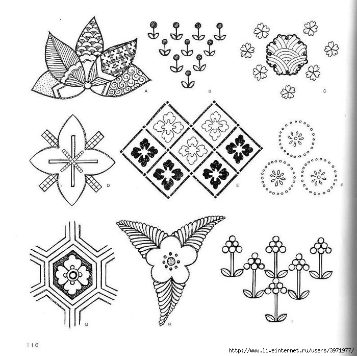 4000 motifs de fleurs et de plantes (104) (700x697, 241Kb)