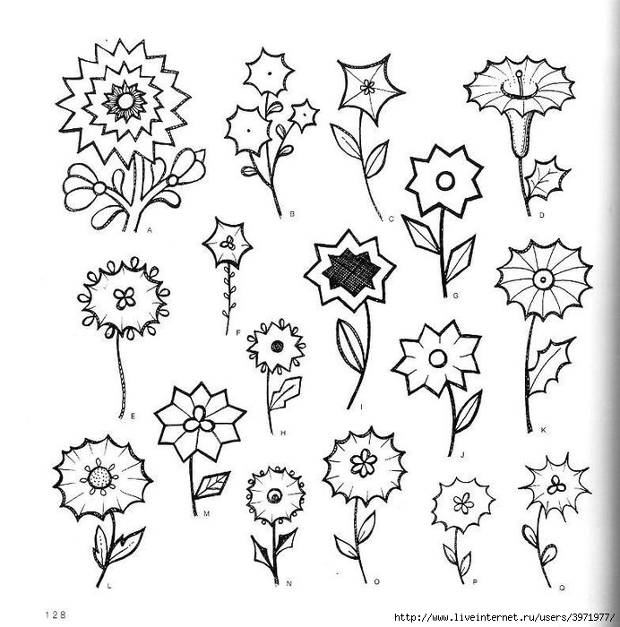 4000 motifs de fleurs et de plantes (116) (692x700, 226Kb)