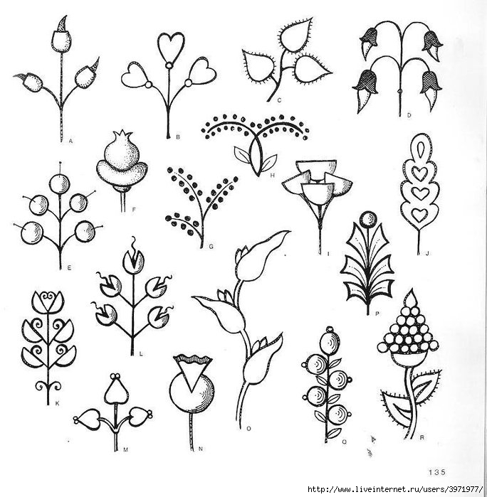 4000 motifs de fleurs et de plantes (123) (684x700, 202Kb)