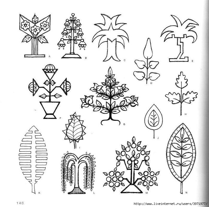 4000 motifs de fleurs et de plantes (128) (700x693, 238Kb)