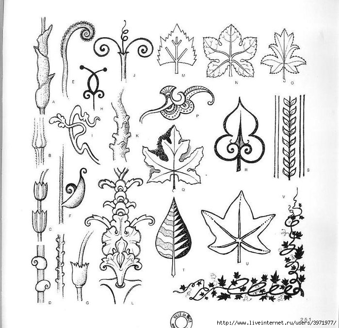 4000 motifs de fleurs et de plantes (239) (700x676, 260Kb)