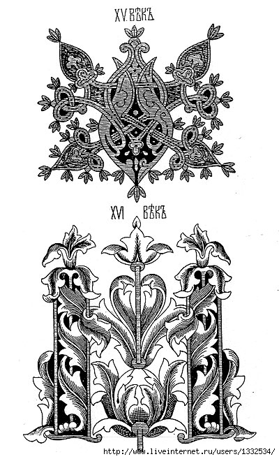 Древнерусские украшения рисунки
