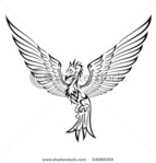  stock-vector-phoenix-tattoo-54685069 (450x470, 70Kb)