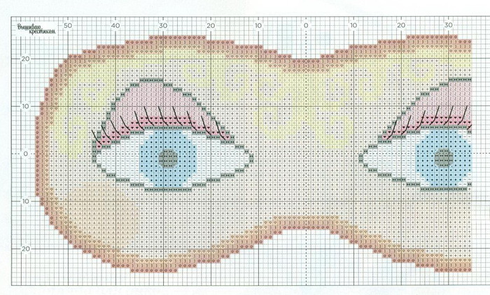 Схема глаза из бисера