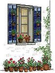  JCD Blue Window with Flower Pots (179x237, 16Kb)