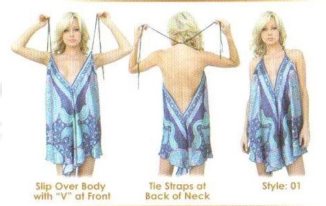 Как сшить платье и накидку из двух платков