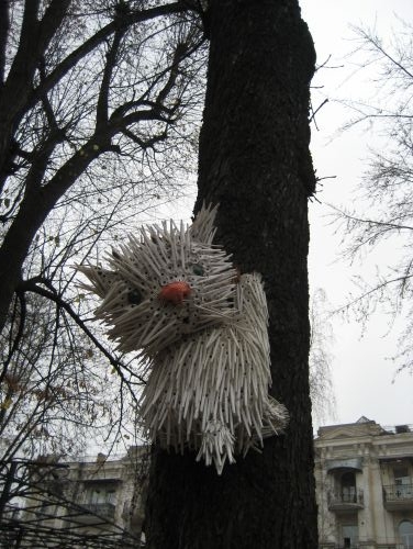 Скульптурные коты на улицах Киева