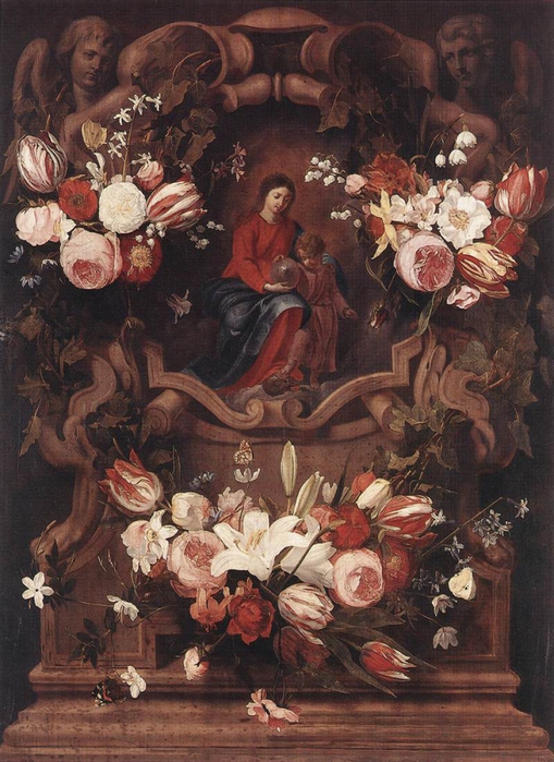 4000579_Floral_Wreath_with_Madonna_and_Child1 (509x700, 309Kb)