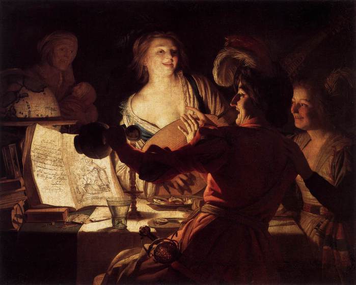 Merry Company. 1623. Staatsgalerie, Schleissheim (700x560, 39Kb)