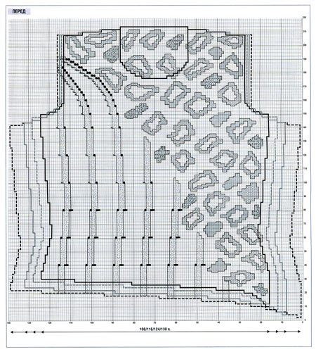 Леопард крючком схема